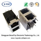 Dual Port Magnetic RJ45 Jack 1 - 1.5A High Performance With Bicolor LEDs